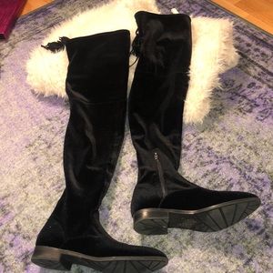 Marc Fisher velvet over knee boots